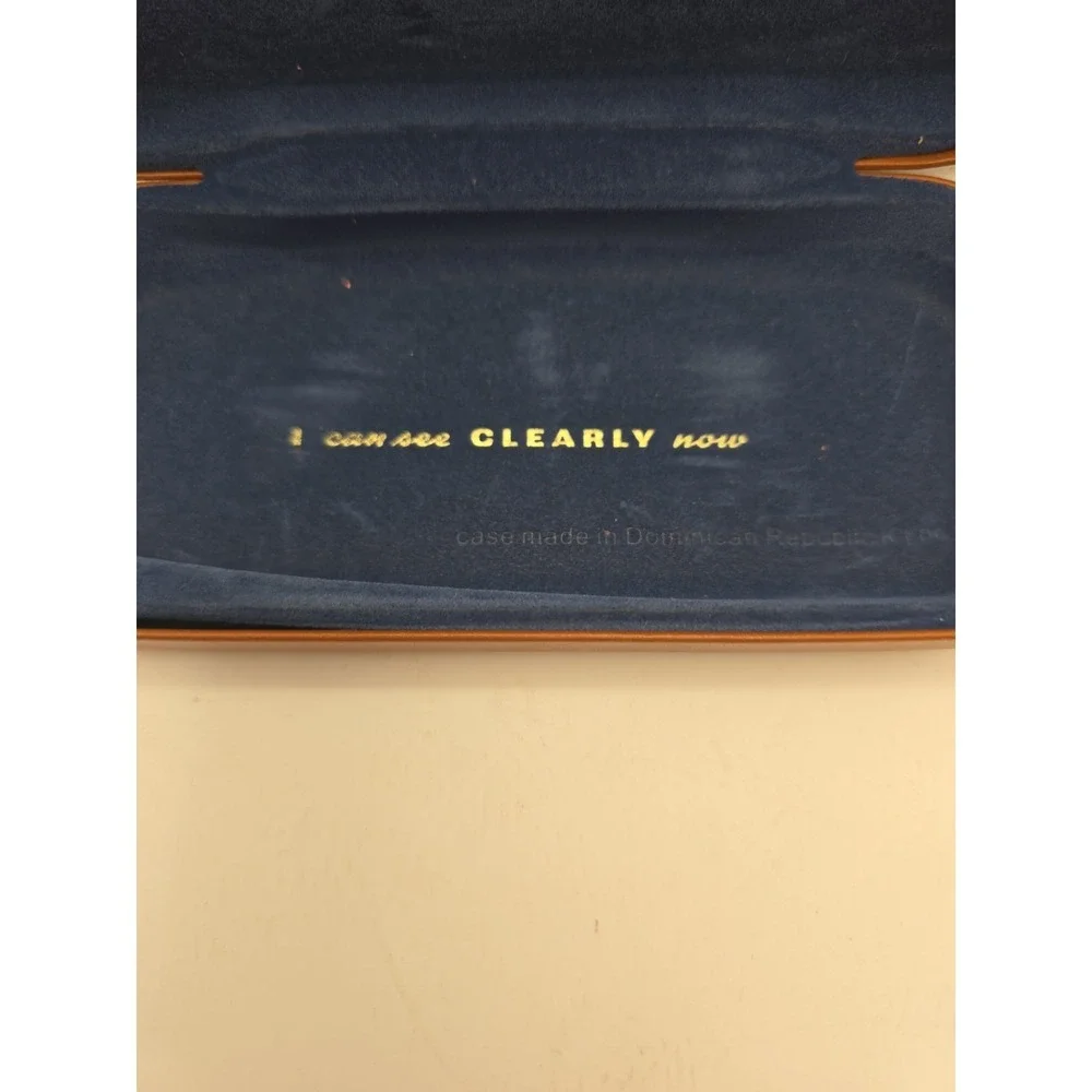 Fossil I Can See Clearly Now Brow. Leather Glasses Case